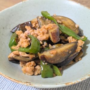 莉子の作ってみた!投稿(【茄子とピーマンのとろ旨ひき肉炒め】とろとろ♪ご飯がすすむ！)