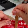 巨峰とブッラータ風モッツァレラのサラダの工程2