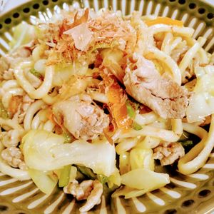 ゆみの作ってみた!投稿(【バター醤油焼きうどん】)