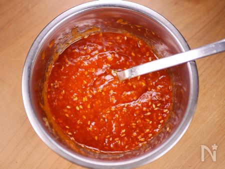 特製甘辛味噌のサムギョプサル工程1