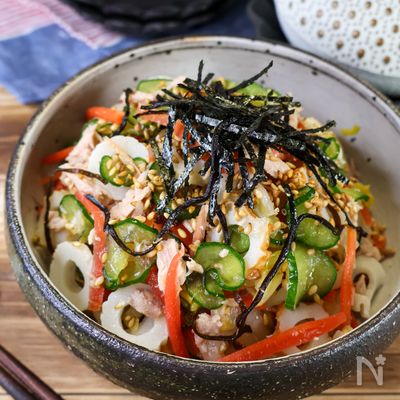【白菜のツナ塩昆布和え】野菜不足解消♪火を使わずにもう一品