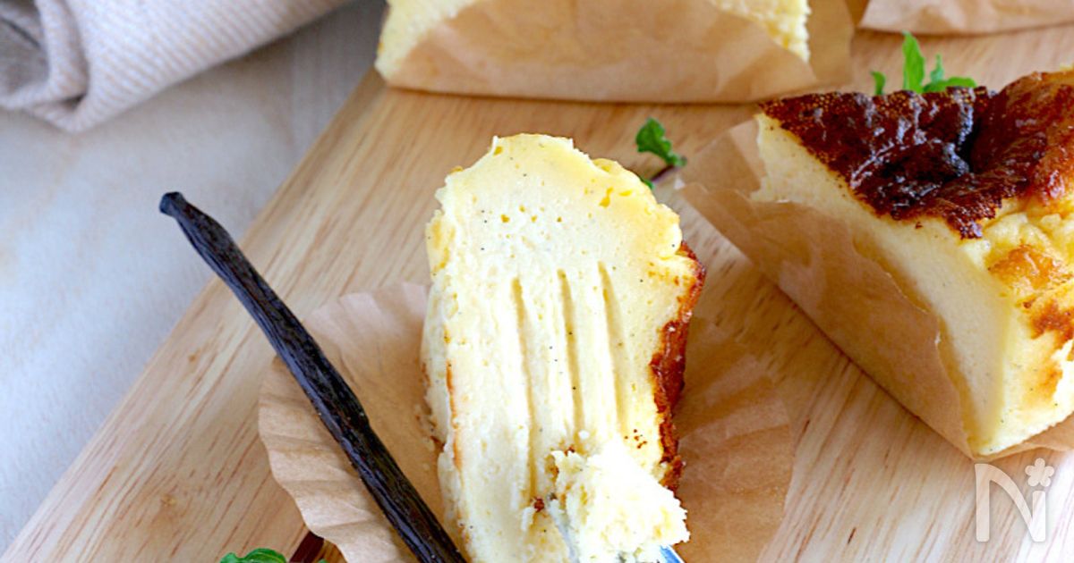 バニラチーズケーキのレシピ