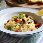 太陽の恵みでビタミンチャージ【夏野菜とハーブの冷製パスタ】