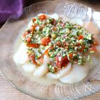 【塩麹×和える】帆立カルパッチョ〜夏野菜ソースがけ〜