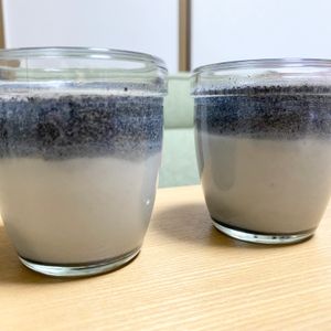 こりりの作ってみた!投稿(【材料4つ】めちゃうま♡濃厚黒ごまプリン)