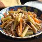 ふきと油揚げの含め煮