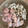 【甘酢きのこソースのチキンソテー】とろっと甘め♡の工程1