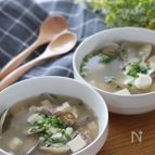 旨味たっぷり＊6分火にかけるだけ♡あさりと豆腐のポカポスープ