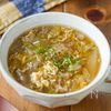 【余りがちなアレを使って♪白菜とひき肉のとろたまスープ】の工程4