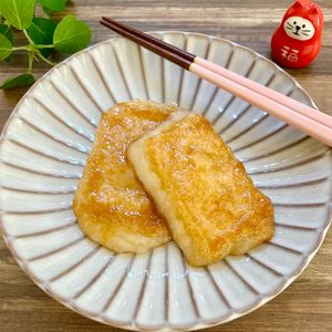 のりのり🐾🎀🤍の作ってみた!投稿(バズった悪魔の味！材料3つでパリもちッ「塩キャラメル餅」)