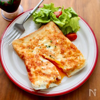 朝ごはんにも♪カリカリチーズたまごトースト