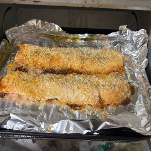 ぴーぱりの作ってみた!投稿(トースターで焼くだけ！仕事帰りでも作れる「鮭のパン粉焼き」)