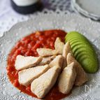 10分お買い得マグロが絶品♪マグロのステーキトマトソース添え
