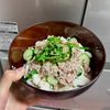 ケの作ってみた!投稿(ズボラ飯！さば缶と豆腐の冷や汁さっぱり丼)