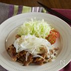 新玉ねぎを楽しむ豚肉の生姜焼き