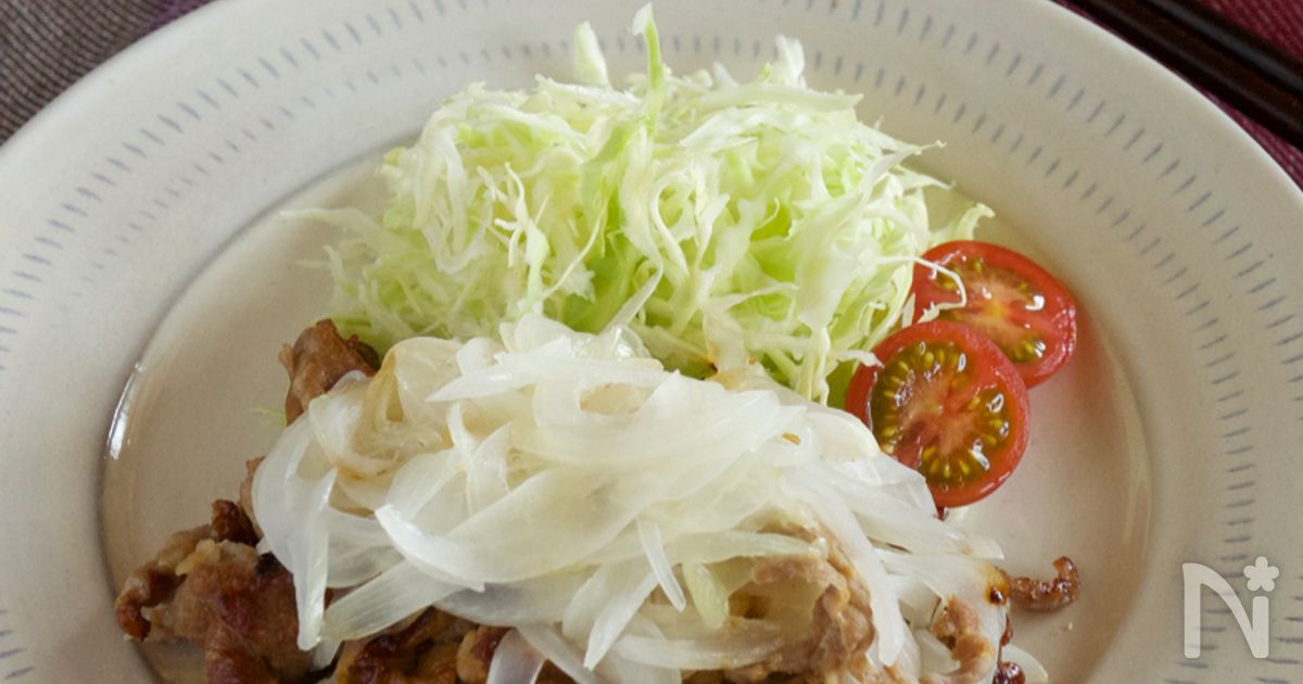 新玉ねぎを楽しむ豚肉の生姜焼き