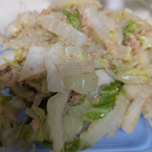 913999の作ってみた!投稿(【白菜とツナの酒蒸しサラダ】副菜や作り置きに！白菜がおいしい)