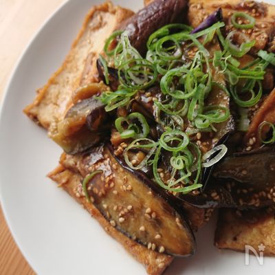 茄子と厚揚げのたれ焼き