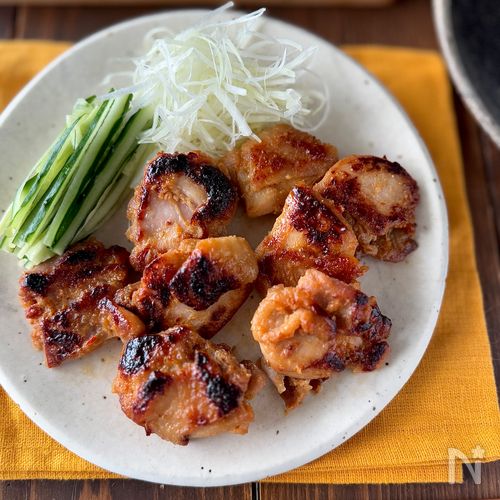 【鶏肉の味噌漬け焼き】漬けて焼くだけ