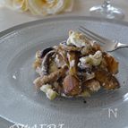 トリュフ香る　豚肉と茸のソテークリームチーズ和え