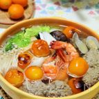 魚介の旨み引き立つ さっぱりきんかん鍋。
