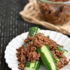 甘辛肉味噌おつまみきゅうり【冷凍作り置き】