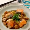 鮭とまいたけの焦がしバターしょうゆパスタ♪