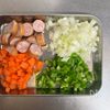 レンジで簡単♬野菜嫌いもハマる!?【激うまバターピラフ♡】の工程1