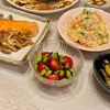 すじのこの作ってみた!投稿(切って和えるだけ！おつまみに♪ミニトマトと枝豆の塩こんぶ和え)