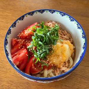 みわの作ってみた!投稿(火を使わず５分で完成！ちょっぴりピリ辛なツナおろしうどん)