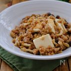 レンジで簡単！＊豆腐としめじのひき肉炒め＊調味料大さじ1！