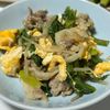 しんやの作ってみた!投稿(【豚こま小松菜もやしのスタミナ炒め】ご飯がすすむ町中華風)