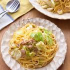 忙しい日にも◎！包丁いらずで簡単&本格【ツナと野菜の醤油パスタ】