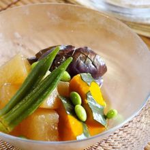 ひんやり夏野菜の炊き合わせ