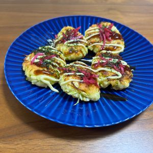 こむぎの作ってみた!投稿(きゃべつとはんぺんと豆腐のお好み風もちもち焼き)