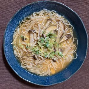 1178254の作ってみた!投稿(きのこたっぷりのにゅうめん【夏に余ったそうめん&めんつゆで】)