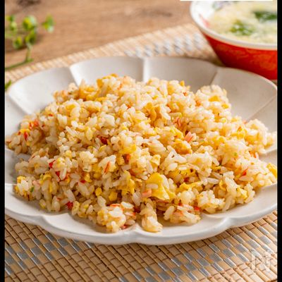 これが完成系。完全パラパラ炒飯