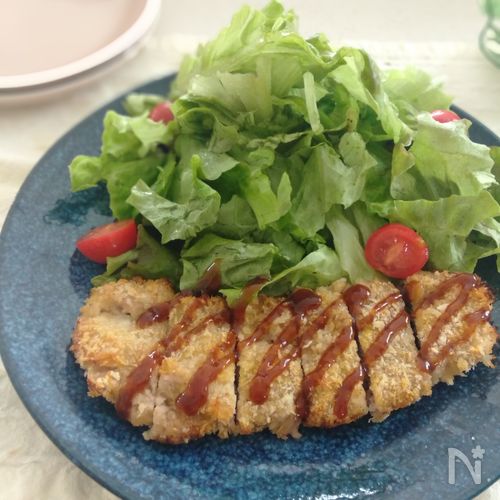 豚こま肉で作れる♡ノンフライとんかつ