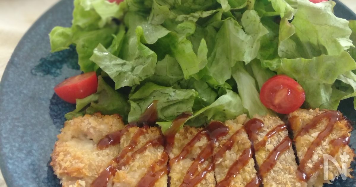 豚こま肉で作れる♡ノンフライとんかつ