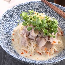 【絶品！】豆乳ごま味噌の豚しゃぶそうめん