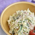 やみつきキャベツのごまマヨサラダ【作り置き】