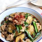 ごはんが進む＊なすとにらと豚肉の生姜焼き