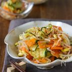レンジで簡単＊豆もやしとズッキーニのさっぱりナムル