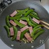 【スナップエンドウとベーコンのぺぺロン風】おつまみ風おかず！の工程2