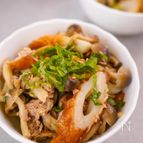 麺つゆで簡単！しめじとちくわのマヨツナ炒め♪