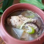 ほっこりあたたまる♪鶏手羽と大根の旨ねぎスープ