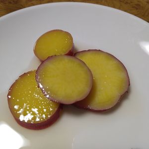 ももの作ってみた!投稿(【さつまいものはちみつレモン煮】レンジで作れる！簡単おかず)
