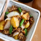 『春野菜のお手軽肉じゃが』煮込み不要！タレを絡めるだけ♬