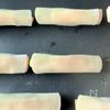 巻いて焼くだけ♪餃子の皮で【オクラのハムチーズ巻き】の工程3