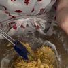 【ホケミで】外カリ！黒糖サーターアンダギーの工程1